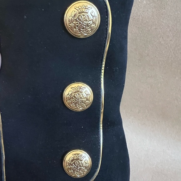 Women’s Luis Onofre Black Suede Leather Platform High Heel Ankle Boots 39 - Picture 10 of 12